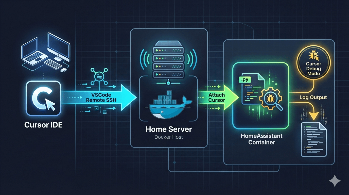 פיתוח HomeAssistant עם Cursor ו-VSCode Remote Containers